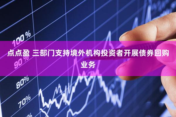点点盈 三部门支持境外机构投资者开展债券回购业务