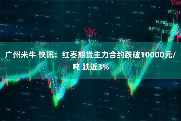 广州米牛 快讯:红枣期货主力合约跌破10000元/吨 跌近3%