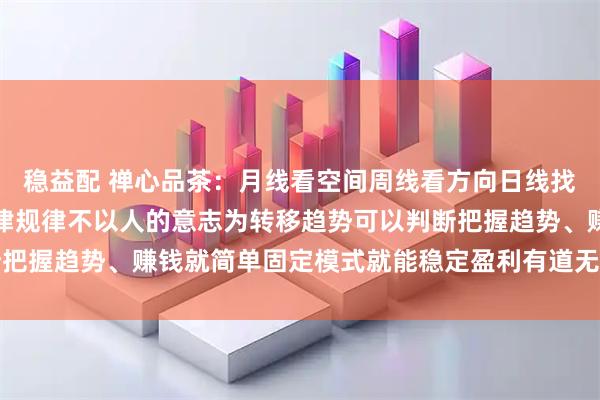 稳益配 禅心品茶：月线看空间周线看方向日线找进场发现规律、利用规律规律不以人的意志为转移趋势可以判断把握趋势、赚钱就简单固定模式就能稳定盈利有道无为、有术妄为